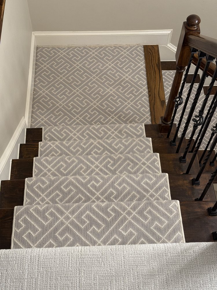 Patterned stair runner