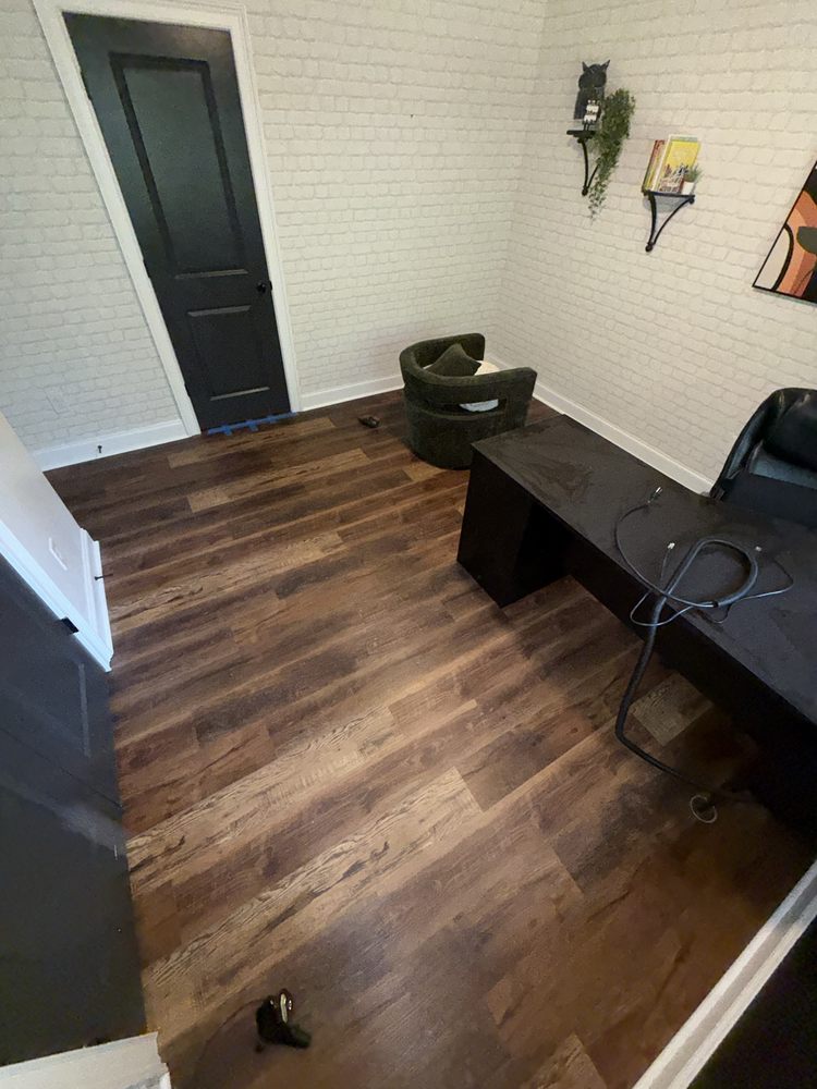 Luxury vinyl plank installation